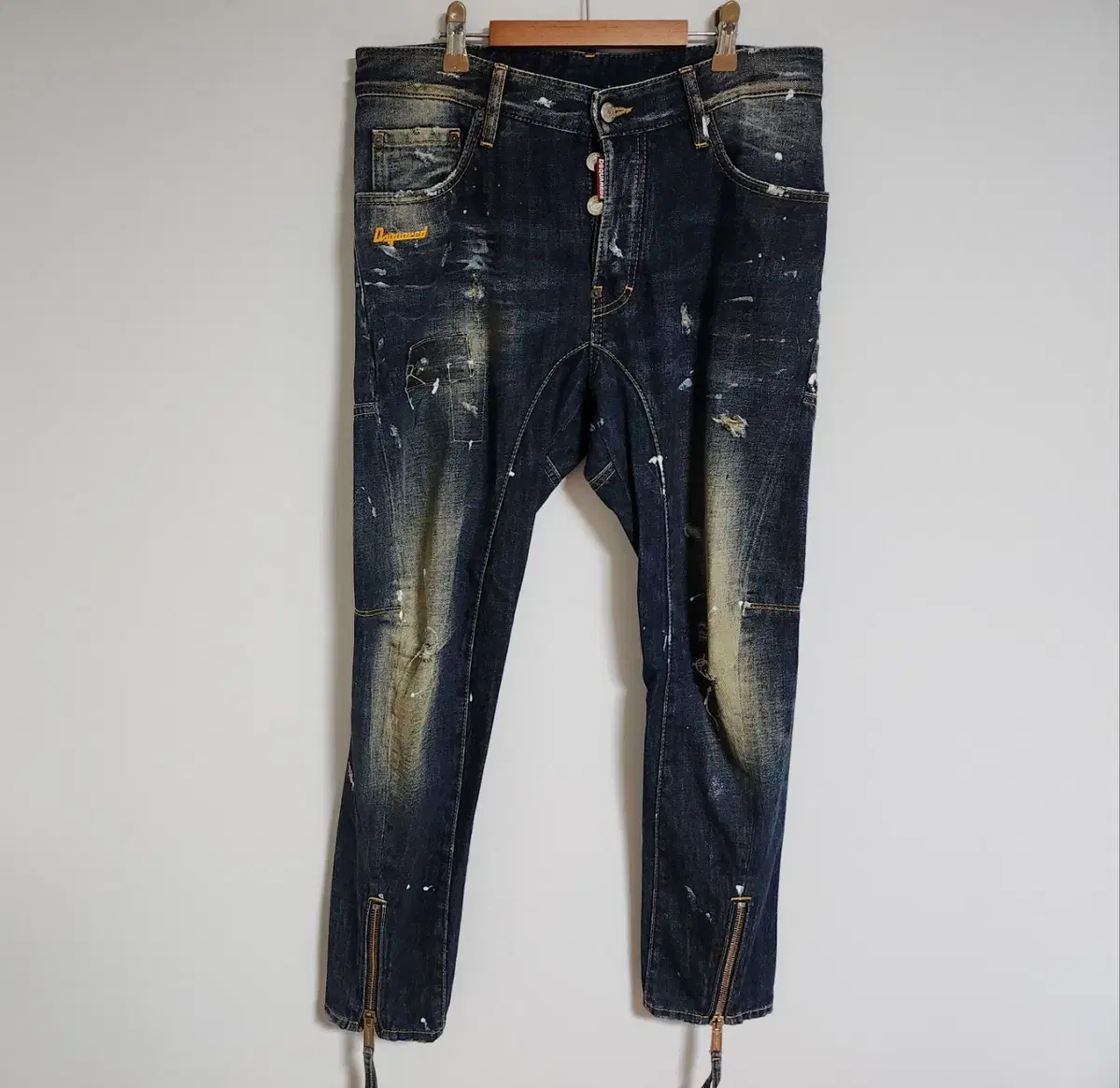 [46] Distressed 2 Colminer Biker Fit Jeans S74LA0742