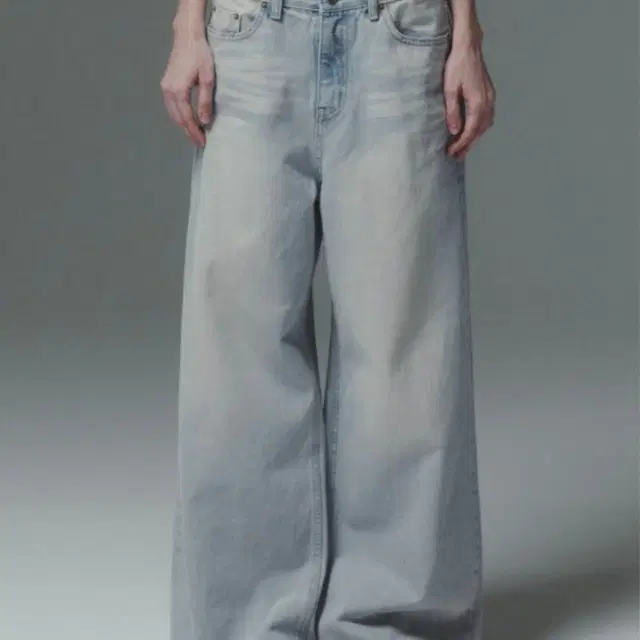 이네기[INEGI] Foggy Wide Denim Pants