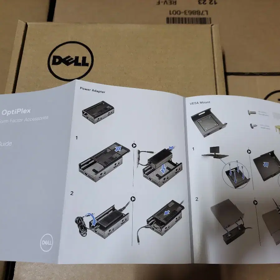 DELL Optiplex micro 베사 브라켓 미사용