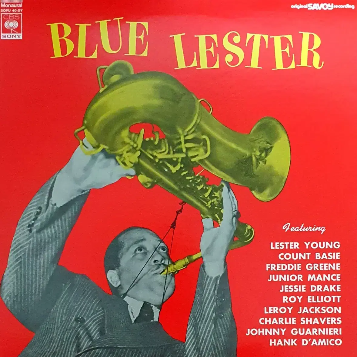 LP ㅡ [ 민트급 ]  LESTER YOUNG  / JAZZ 수입명반