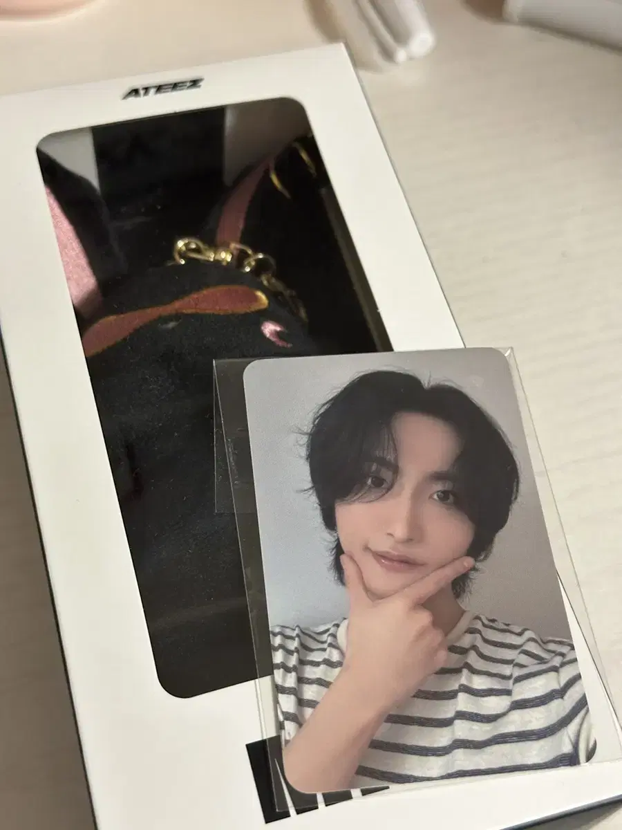 ATEZ Golden Hour pop up Mito keyring + seonghwa Photocard