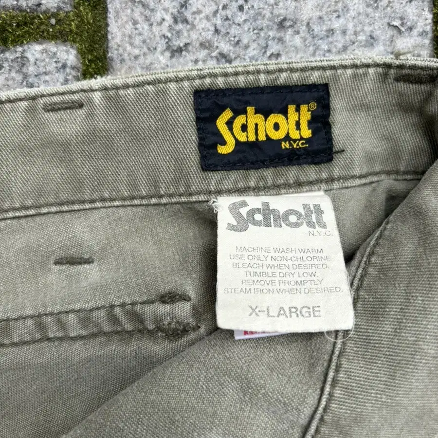 Schott(쇼트) NYC 올리브 컬러 몽키 쇼츠 반바지