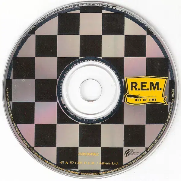 R.E.M. - Out Of Time (CD) 호주반 90s NM-