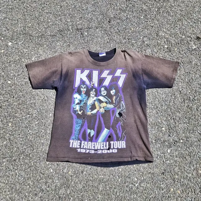 빈티지 KISS Farewell Tour 반팔 티셔츠