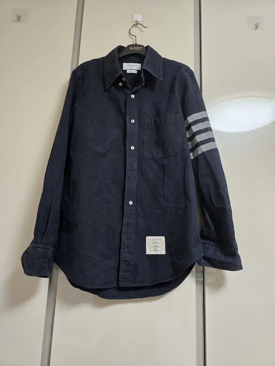 Thom Browne 4-Bar Black Shirt Size 1