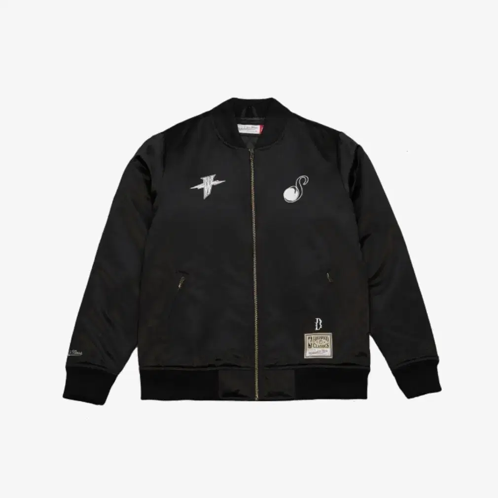 [SUGAxNBA] GLITCH BOMBER JACKET(WARRIOS)