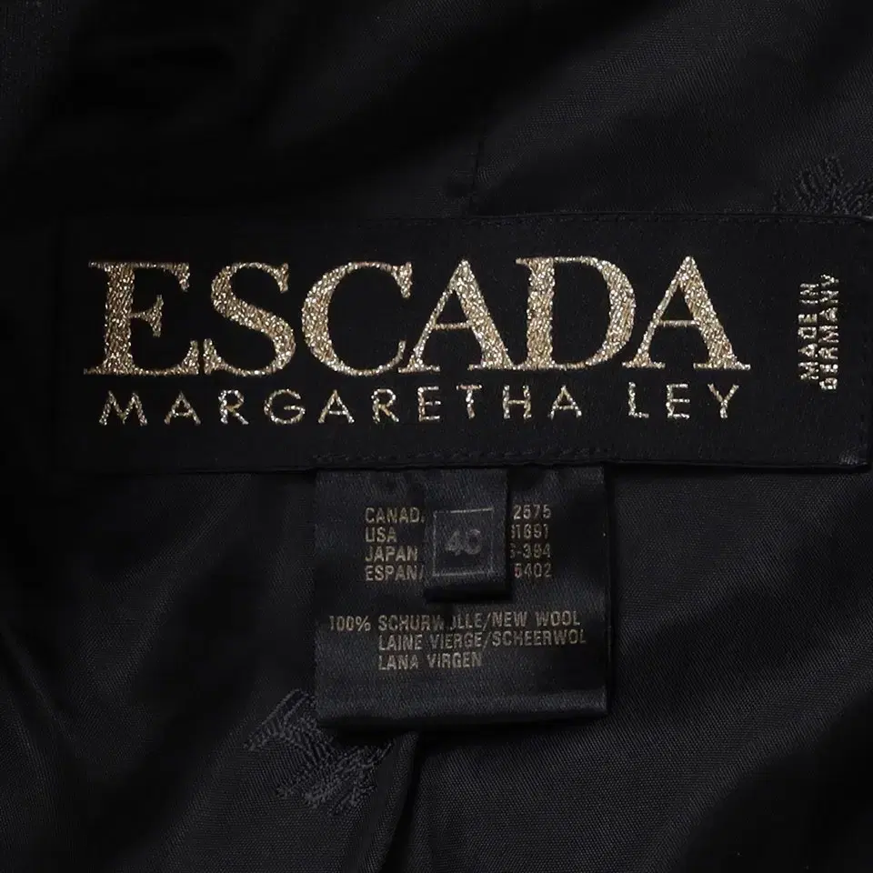 ESCADA Pattern Double Breasted Jacket