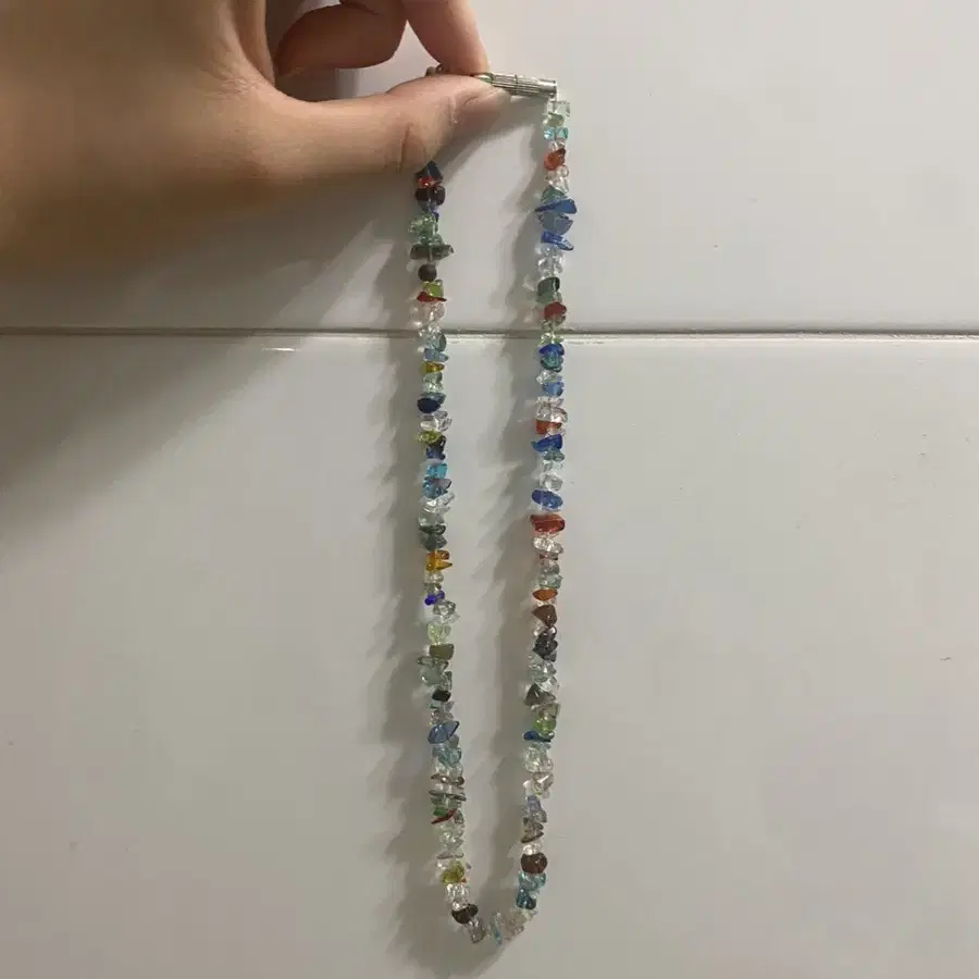 Colorful gemstone necklace 원석목걸이