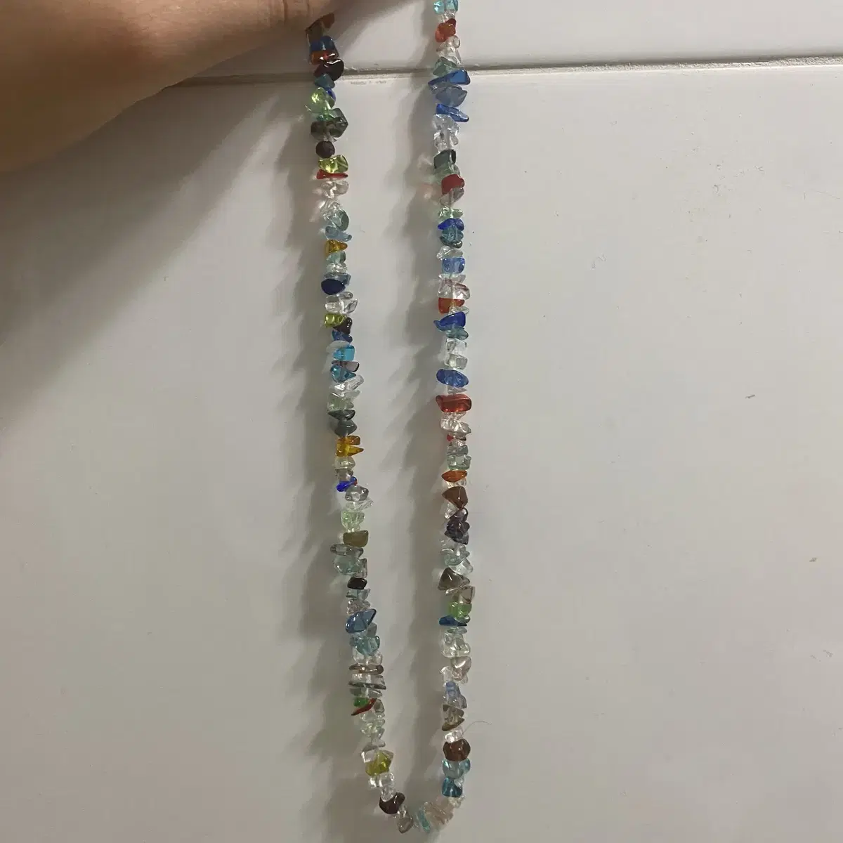 Colorful gemstone necklace 원석목걸이