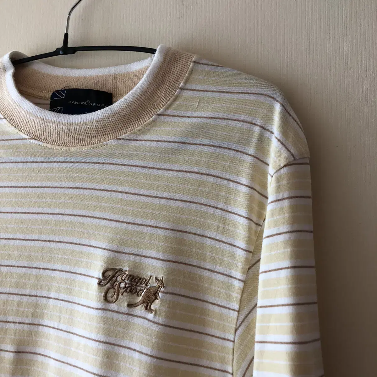 Vintage kangol sport yellow stripes t