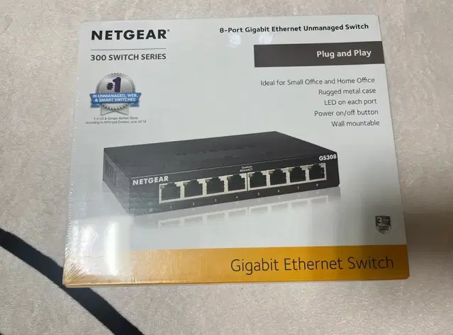 Netgear 8포트 기가허브(미개봉)