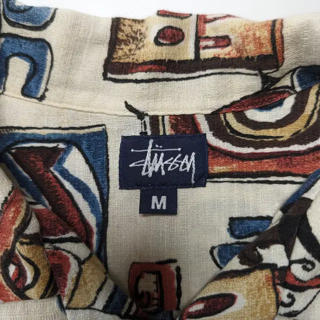 90s 올드 스투시 Stussy 티키 하와이안 셔츠