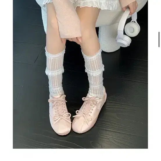 수심 Ballet Ribbon Sneakers(3 color) 발레 리본