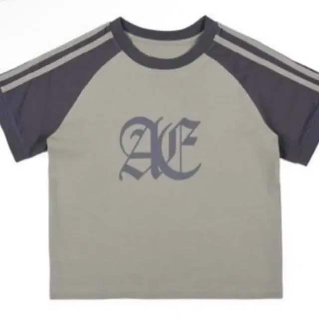 [aeae] GOTHIC LOGO CROP RAGLAN T-SHIRTS