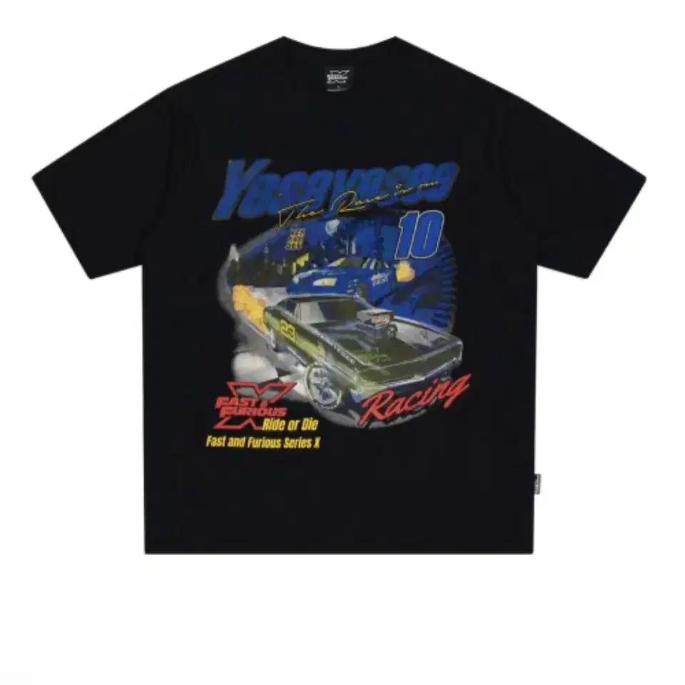 Y.E.S x Fast & Furious Racing Tee Black