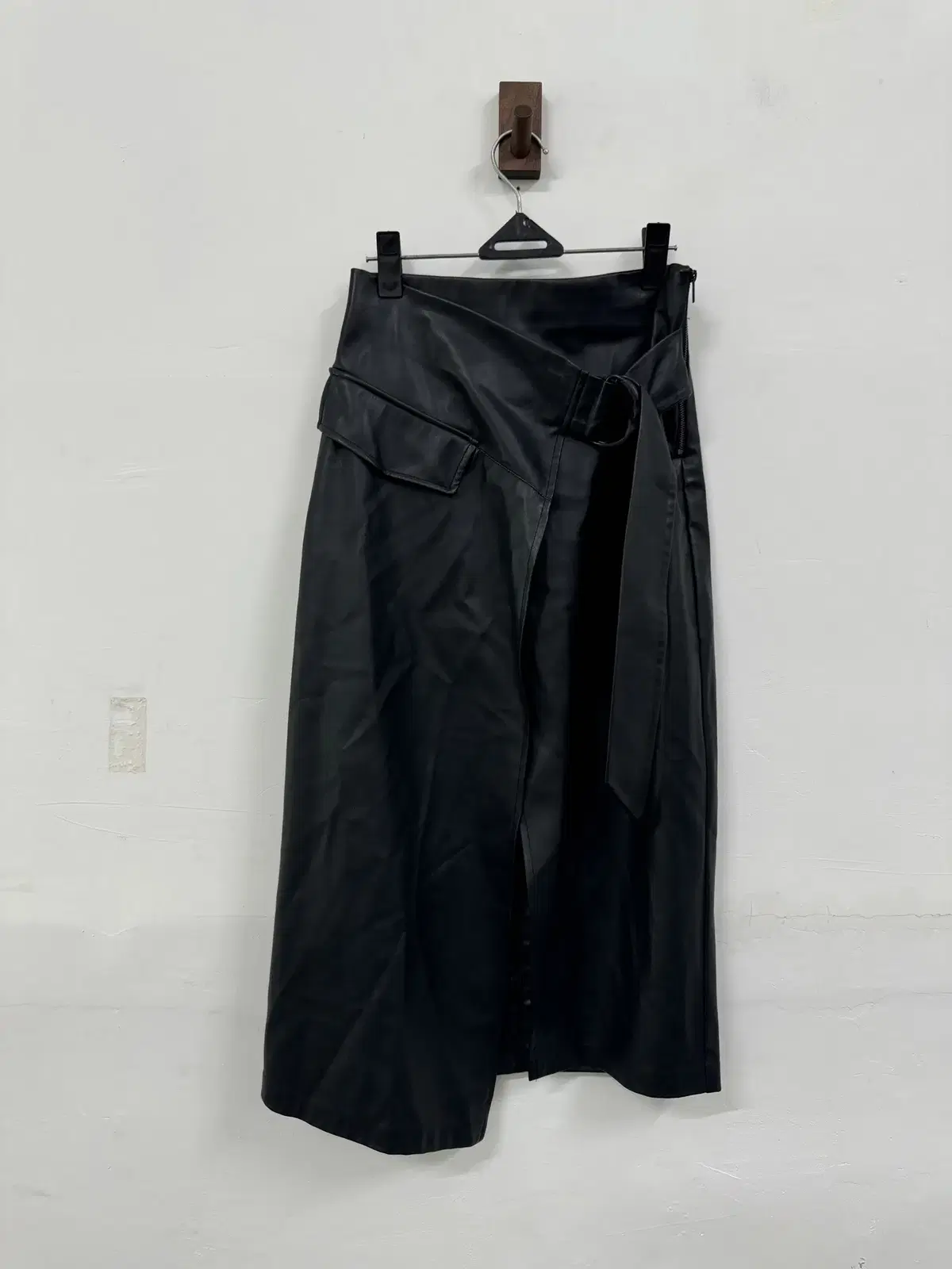 (24-25)XS)Zara Facecreditor Belted Side Straw Skirt