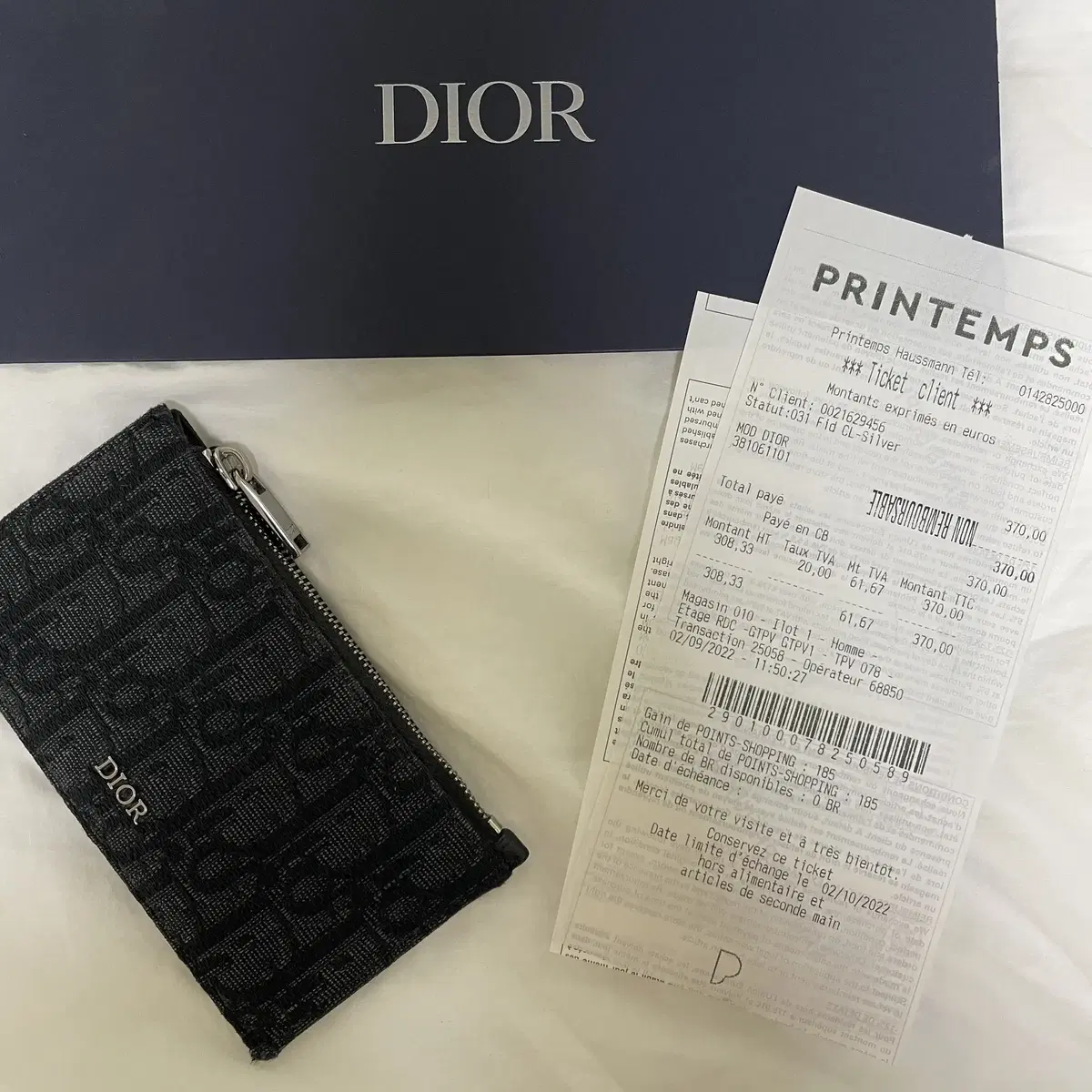 디올 Dior 카드지갑 싸게 판매합니다. 박스+영수증 모두 보유