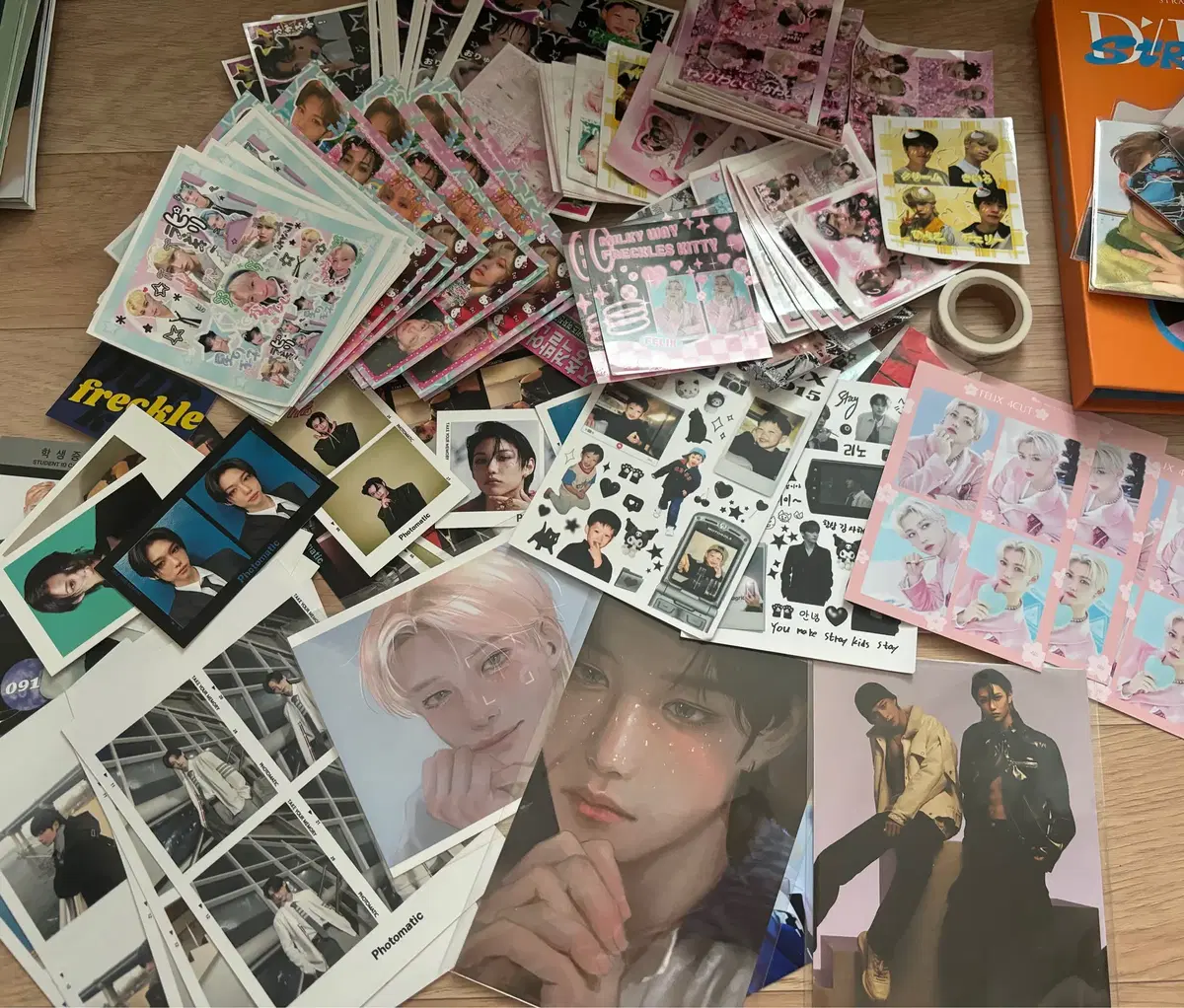 skz purikura,unofficial goods bulk sell felix dragon bok photocard purikura