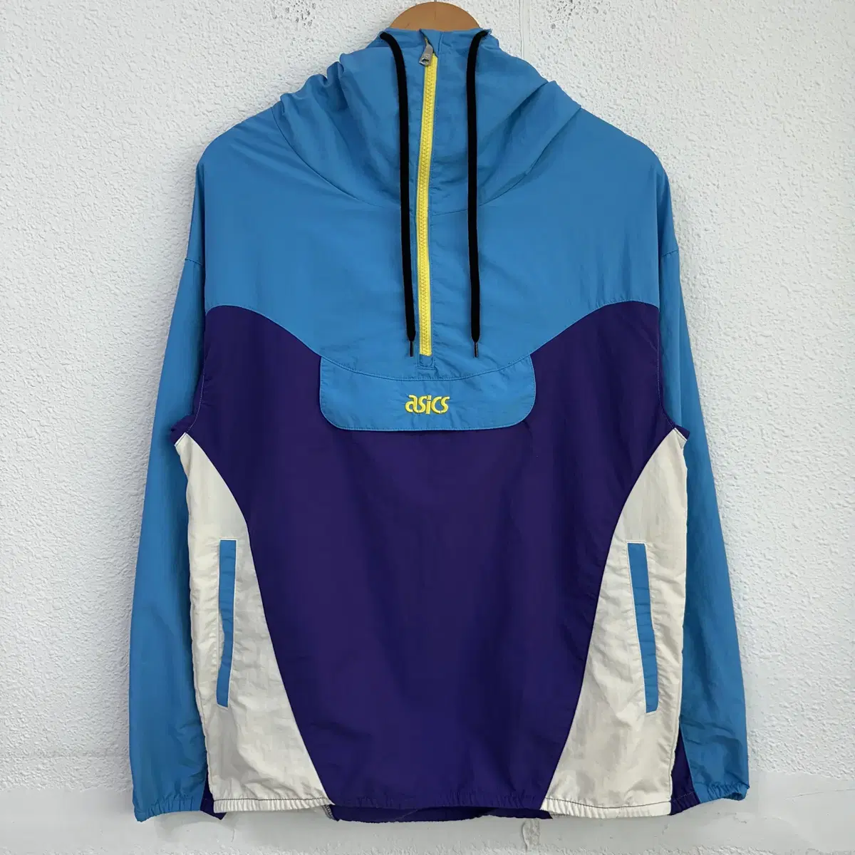 [S] New Asics Tiger Woven Colorblock Anorak Hooded Jacket 8657