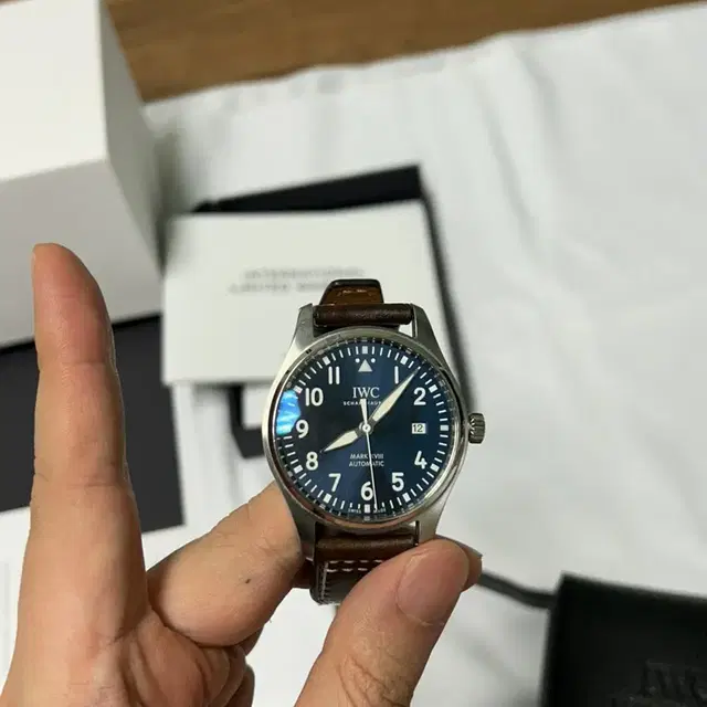 IWC 마크 18 어린왕자 40mm 메탈 모델 (가죽 스트랩 포함)