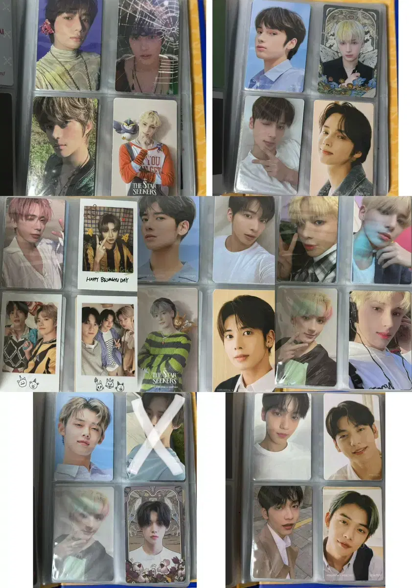 txt soobin playing beomgyu taehyun hooning photocard selling