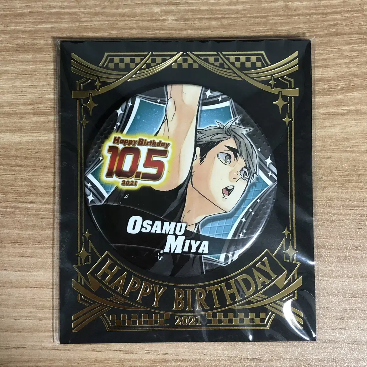 Unsealed haikyuu birthday Sells canbadge Osamu Miyahara