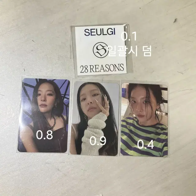 레드벨벳 슬기 28reasons 솔로 앨범 포카 한정판 특전 스티커