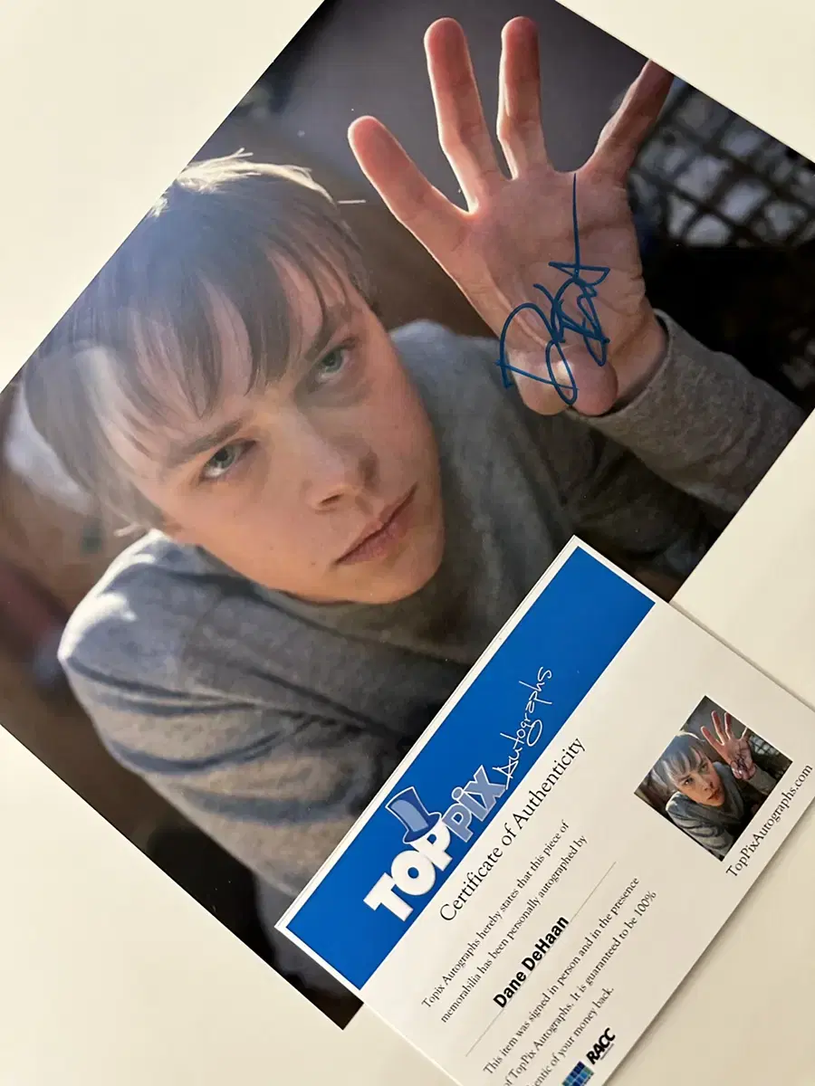 Autographed by Dane DeHaan from the movie Chronicle.