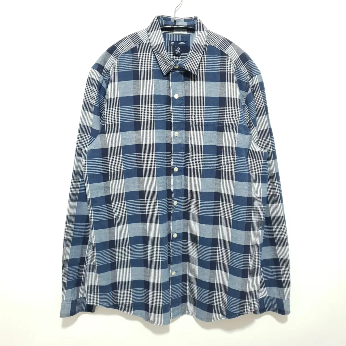 Gap Check Linen Shirt M_i1899