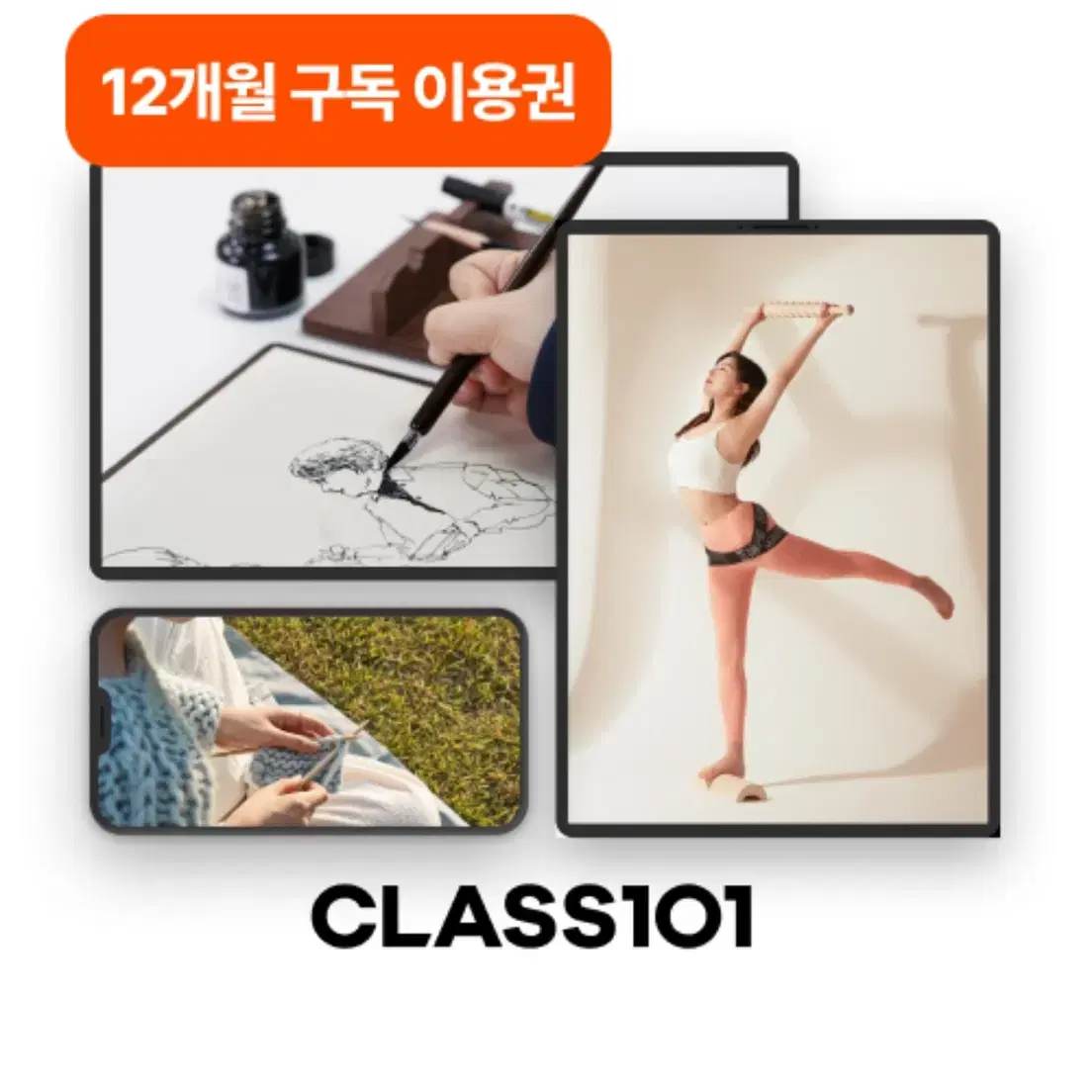 클래스101 12개월 구독권