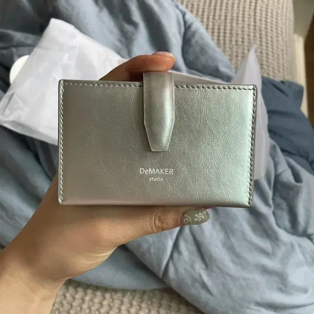 드메이커 카드지갑 실버 Folding wallet-silver