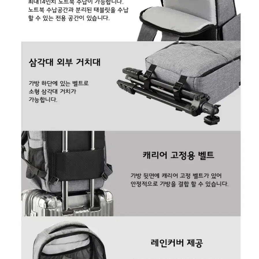 [LIBEC] Urban Cambag 12 카메라 백팩 새상품