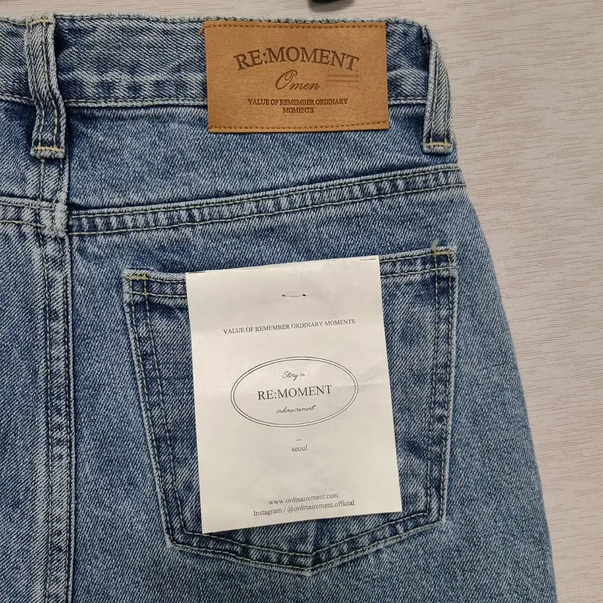 New Ordinary Ladies Washed Denim Pants Women's 25" À1128