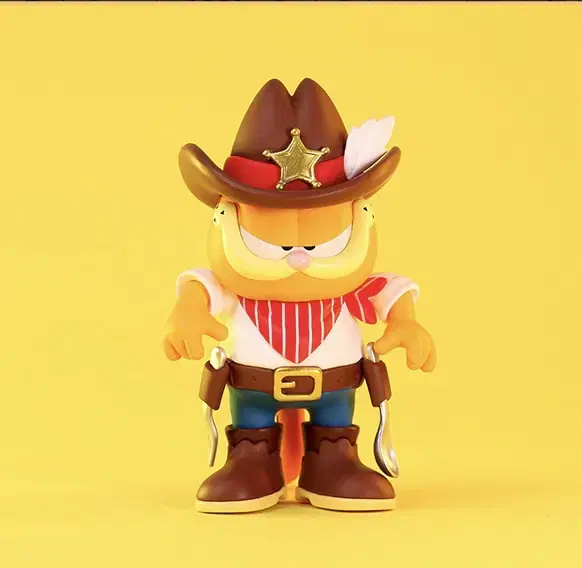 Pop Mart Garfield Dey Dream Cat Gacha Figure Silverware Cowboy