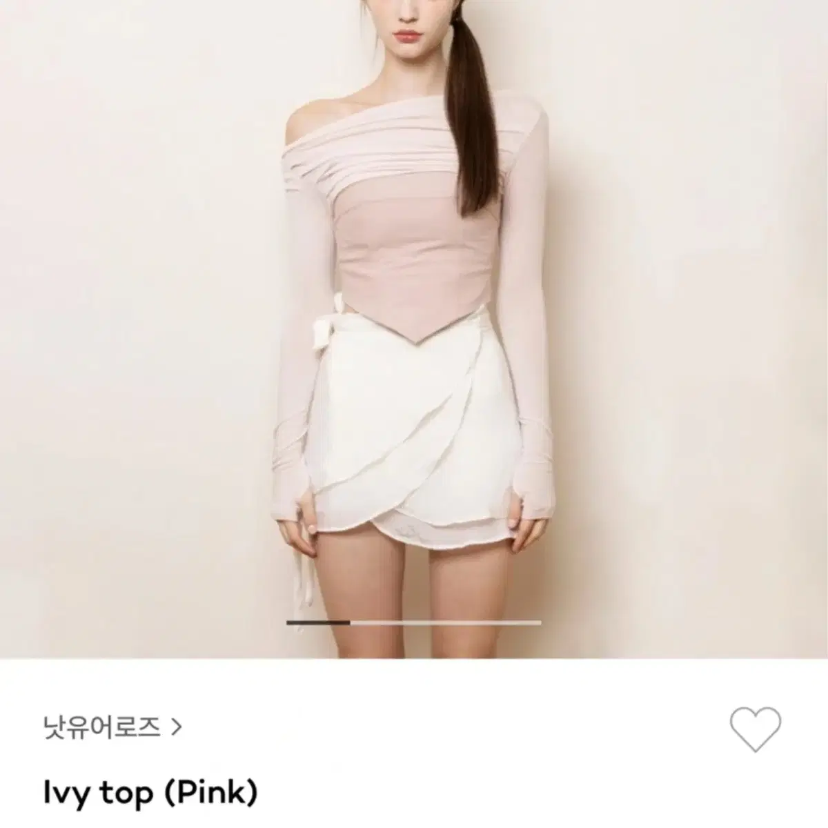 낫유어로즈 ivy top