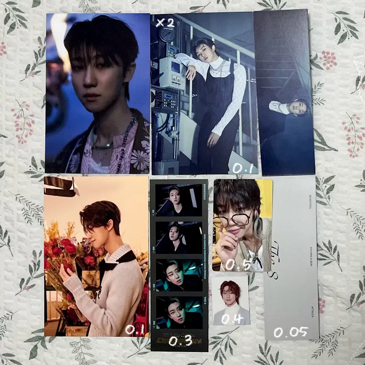 Seventeen the8 photocard seventeenth heaven glasses myungho