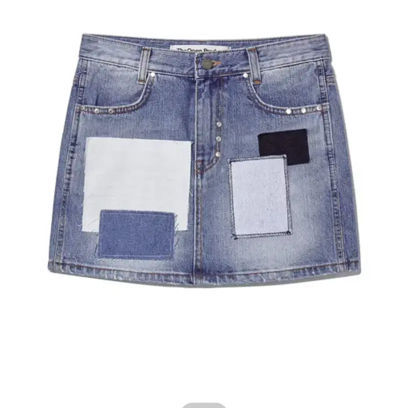 오픈와이와이 데님 스커트 PATCHWORK DENIM MINI SKIRT