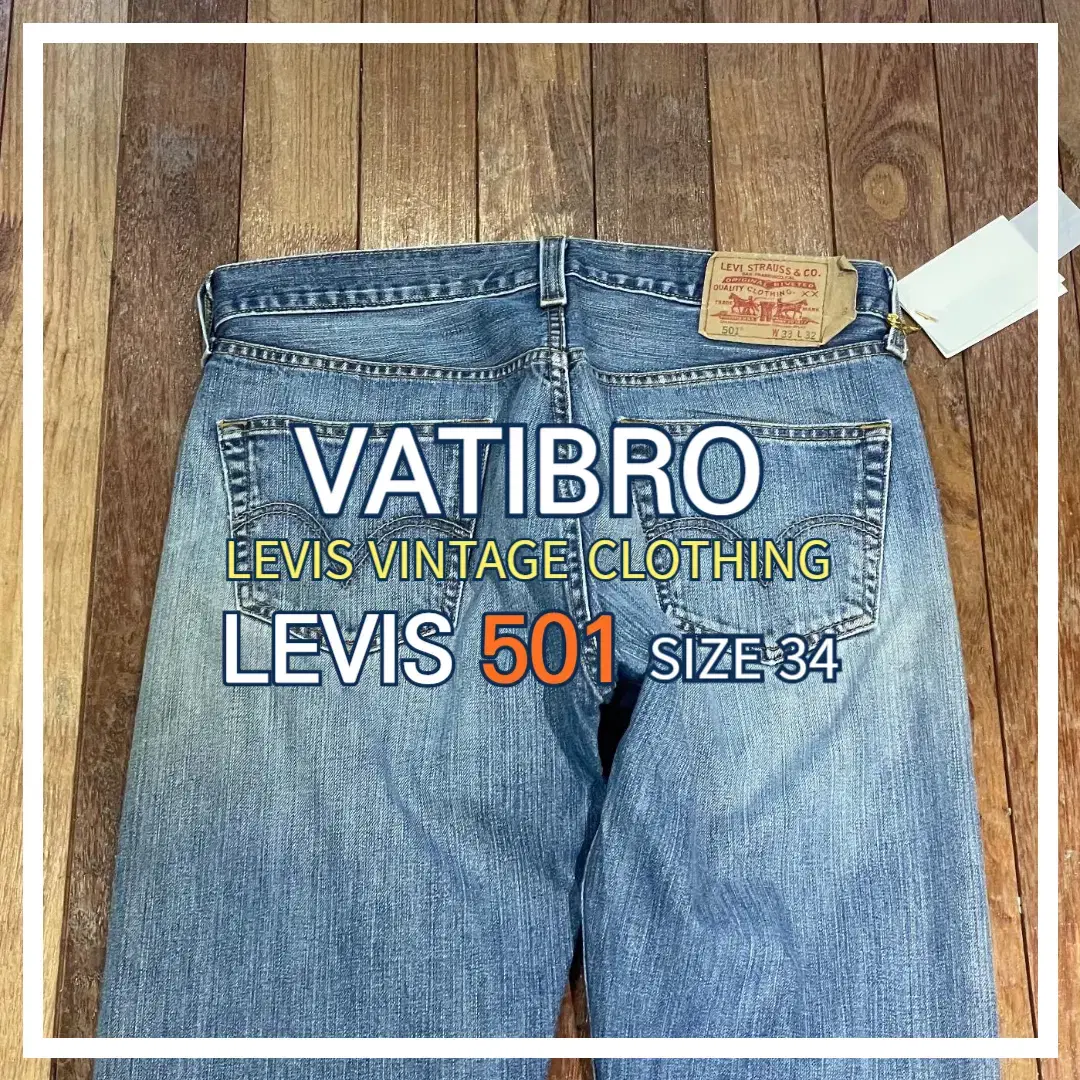 levis 501 used high waist 34