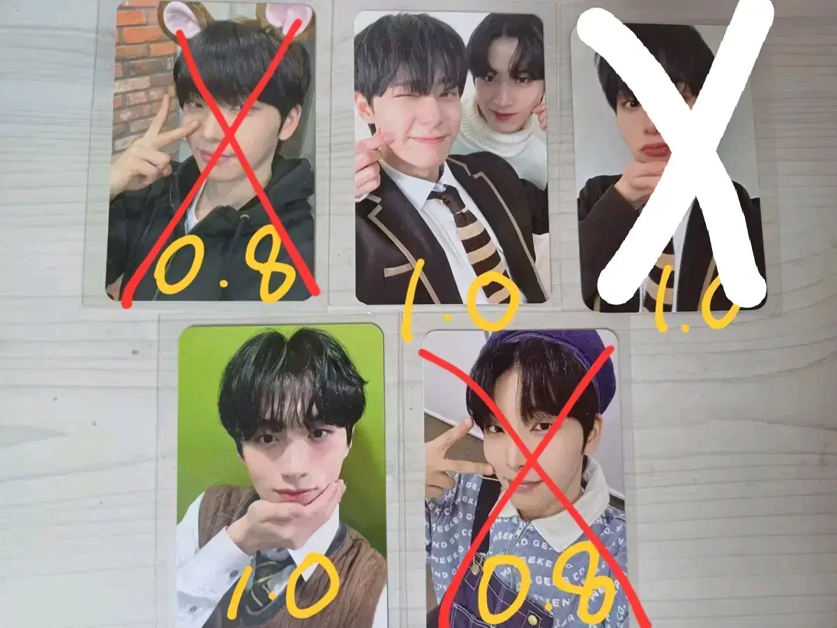 Oneus seoho leedo keonhee hwanwoong sion photocard wts sell unreleased photocard Season's Greetings