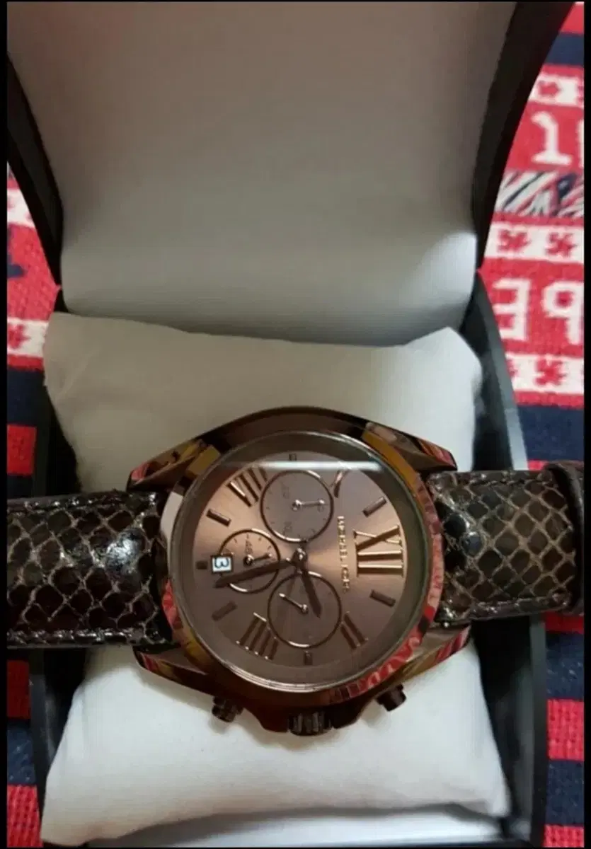 마이클코어스 michael kors 멀티크로노 쿼츠 쵸컬릿톤 45