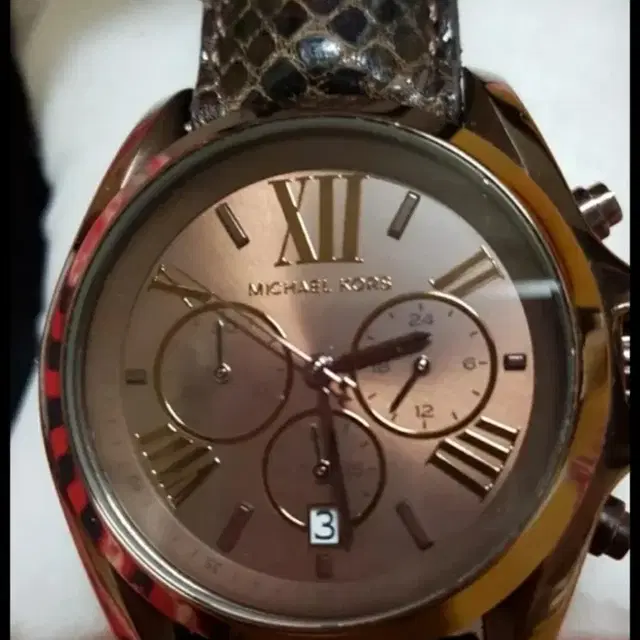 마이클코어스 michael kors 멀티크로노 쿼츠 쵸컬릿톤 45