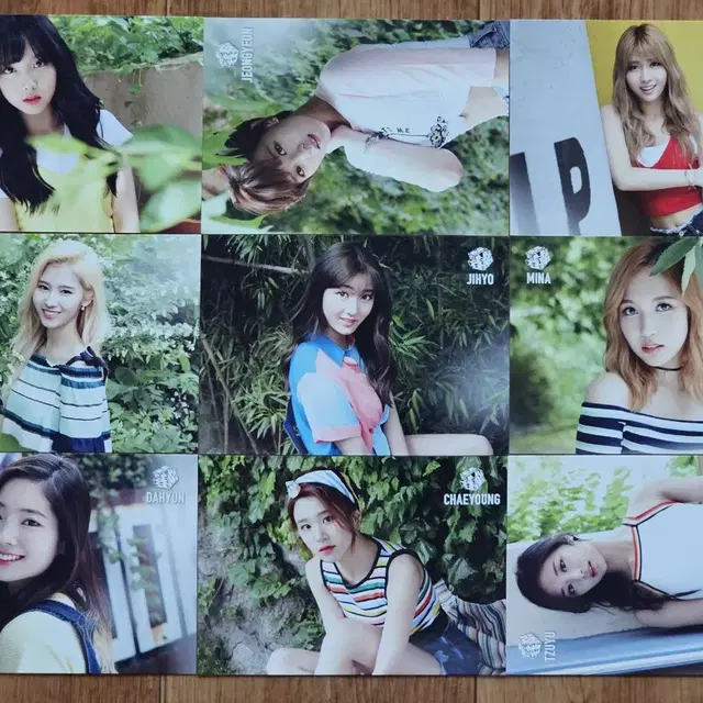 트와이스 jyp nation 엽서