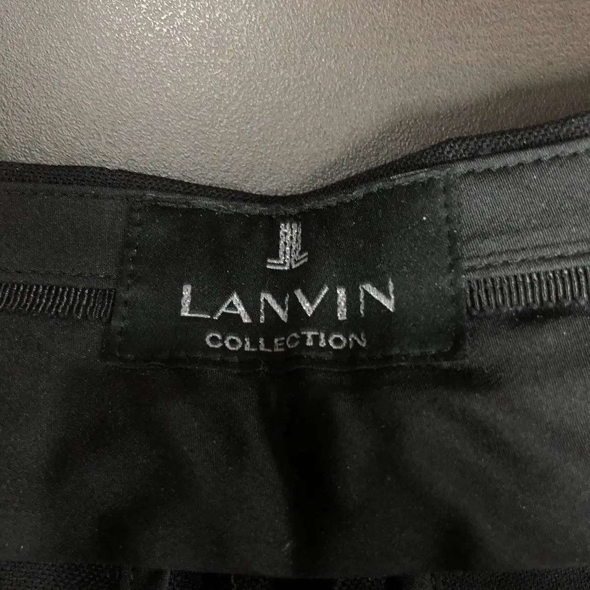 [ LANVIN ] 랑방컬렉션 블랙컬러 울 블렌디드 팬츠