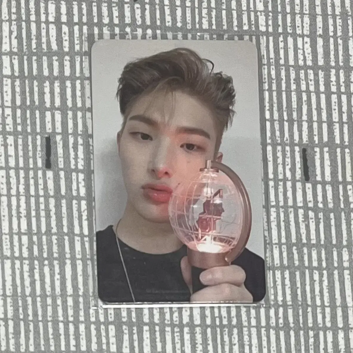 ateez mingi photocard lightstick lightini case