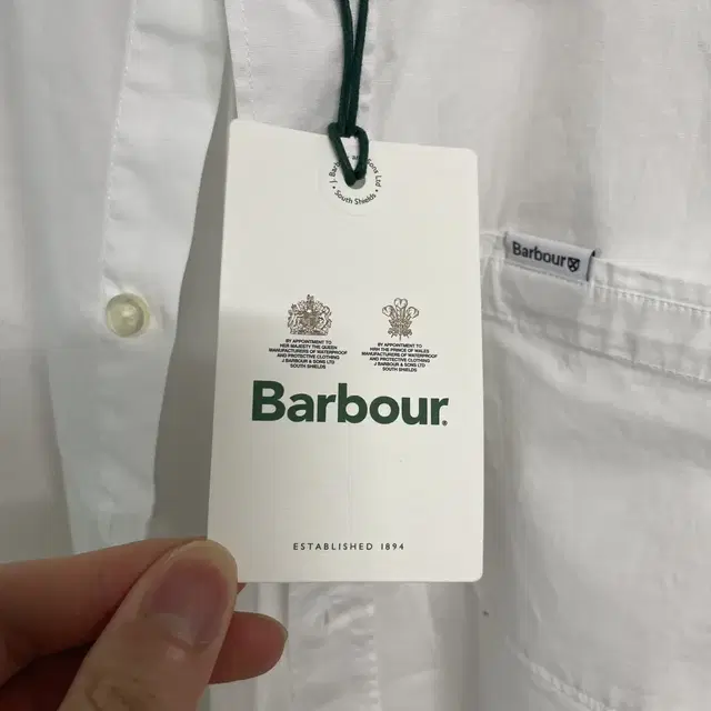 Barbour 바버 화이트 셔츠 새상품