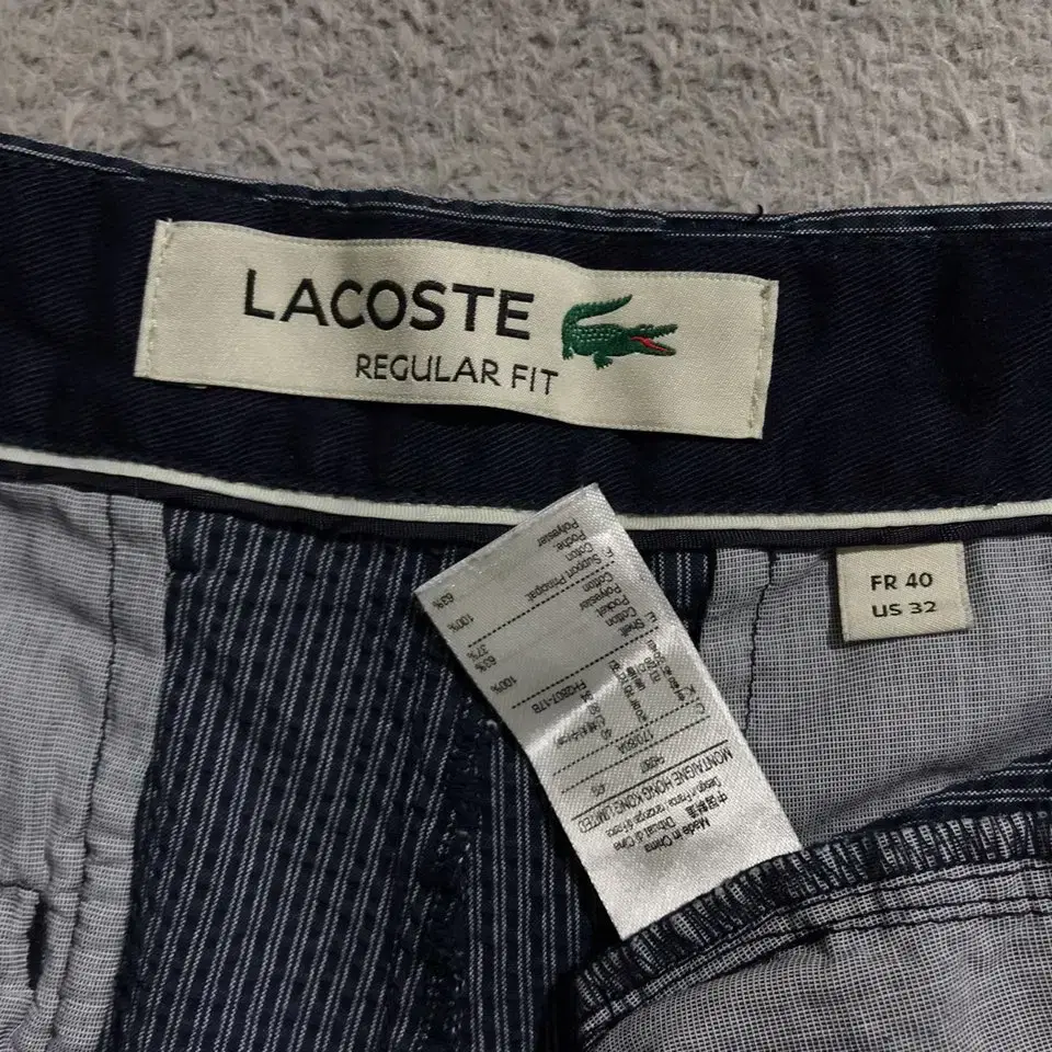 [32인치] 라코스테(LACOSTE) 시어서커 하프 팬츠