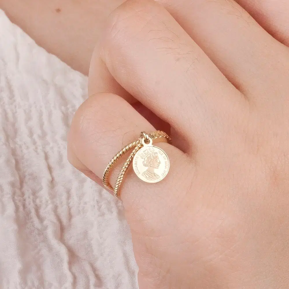 14k 18k 코인 딸랑이 반지 | 브랜드 중고거래 플랫폼, 번개장터