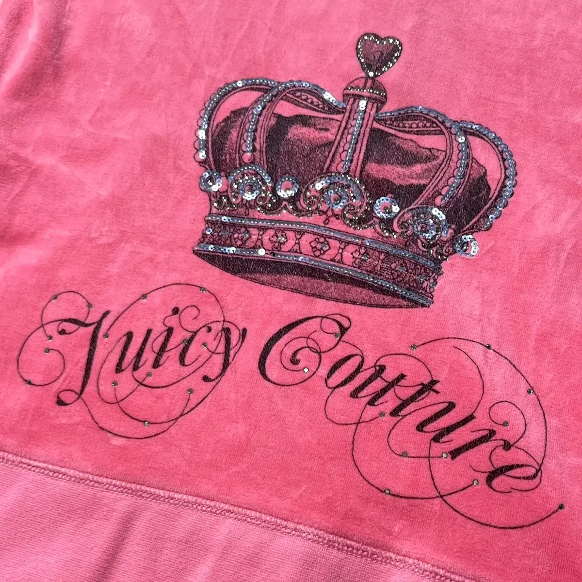 [JUICY COUTURE] 쥬시 꾸뛰르 벨루아 벨벳 후드집업