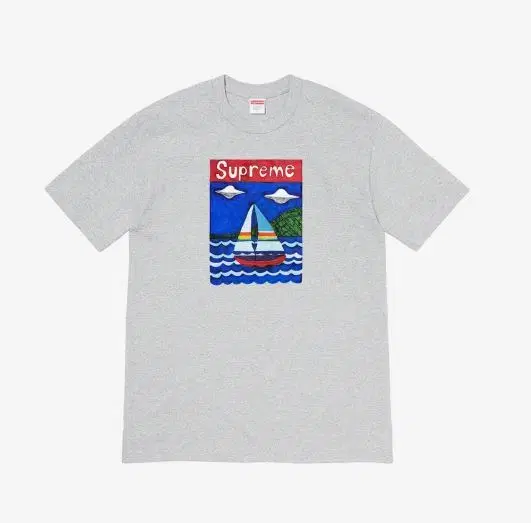 [M] Supreme Sailboat T-Shirt Heather Grey - 20SS