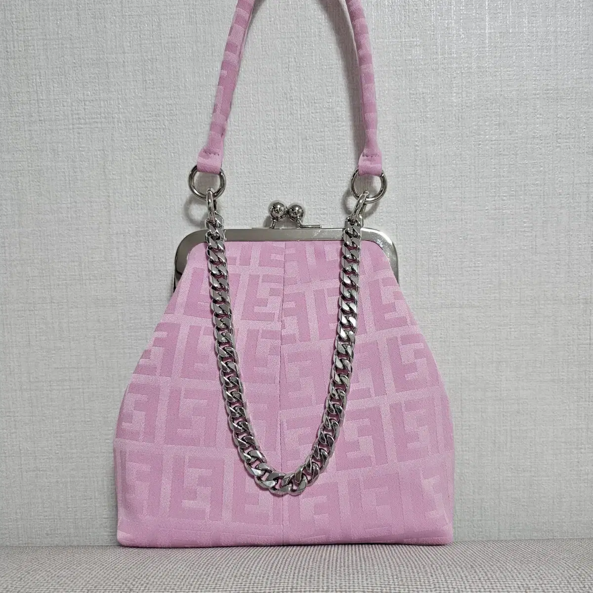 Fendi Zuu Cool Pink Frame Bag Custom Upcycling High-end